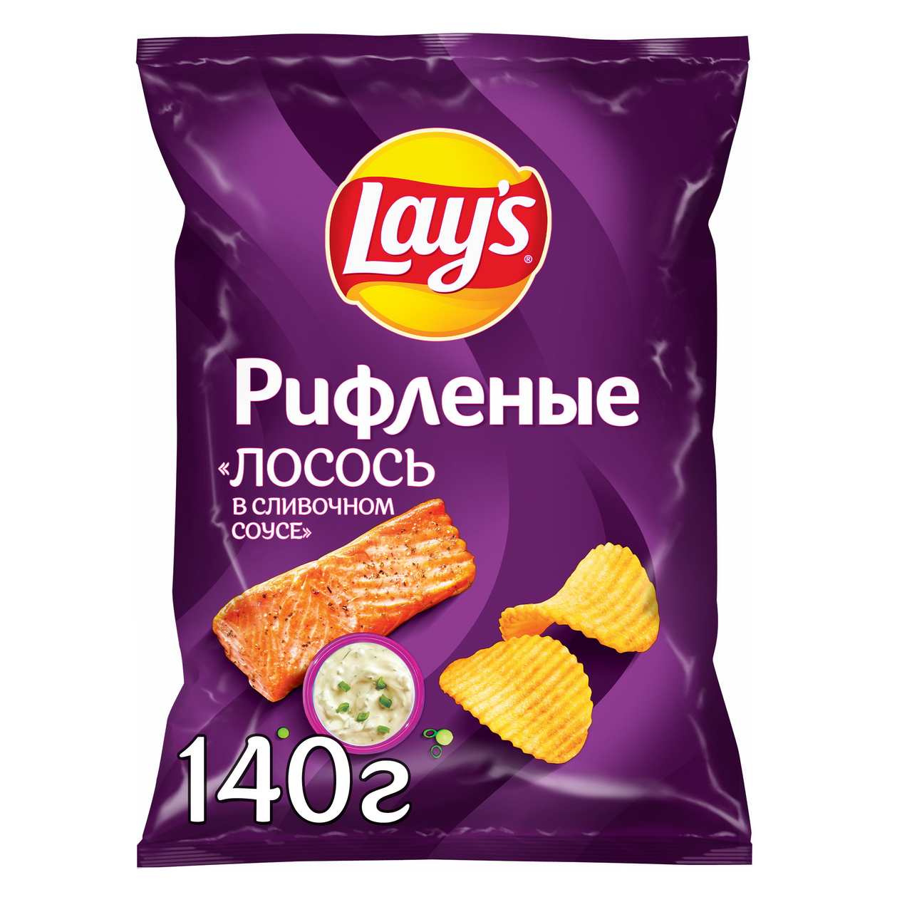 ЧИПСЫ ЛЕЙС РИФ ЛОСОСЬ М\У 140 ГР *19