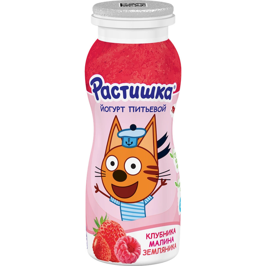 РАСТИШКА ЙОГУРТ КЛУБ МАЛИНА ЗЕМЛ БУТ 90 ГР *24