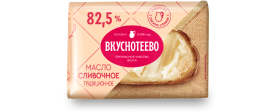 МАСЛО СЛИВ ВКУСНОТЕЕВО 82,5% 200 ГР *12 СЗТ