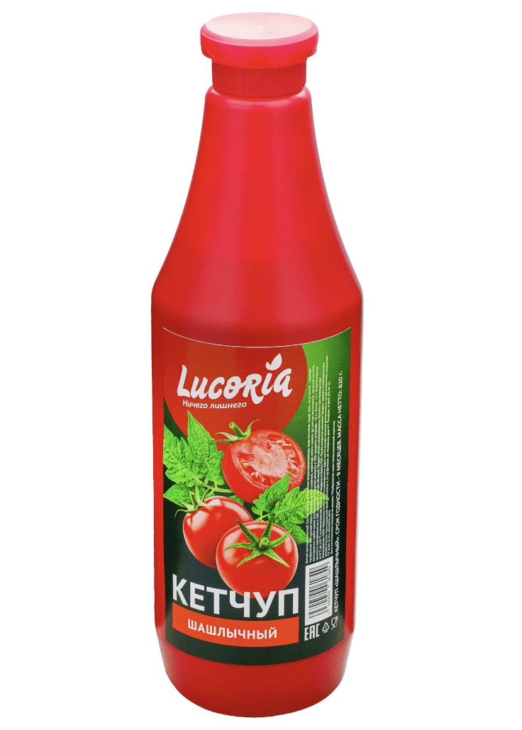 КЕТЧУП ЛУКОРИЯ ШАШЛЫЧНЫЙ ПЭТ 820 ГР *8