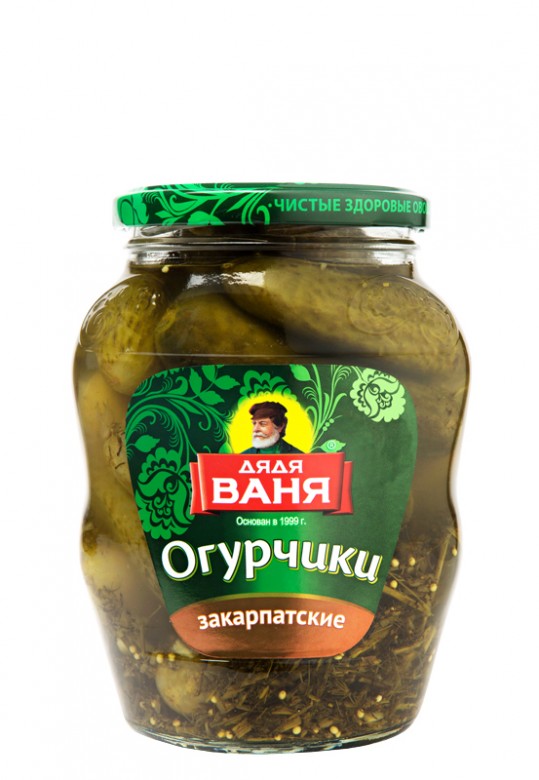 ОГУРЦЫ ДЯДЯ ВАНЯ ЗАКАРПАТСКИЕ С\Б 680 ГР *8