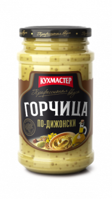 ГОРЧИЦА КУХМАСТЕР ПО ДИЖОНСКИ С\Б 210 ГР *12
