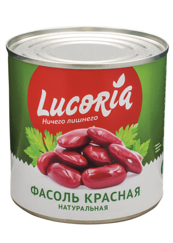 ФАСОЛЬ ЛУКОРИЯ КРАСНАЯ Ж\Б 400 ГР *12