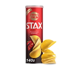 ЧИПСЫ ЛЕЙС STAX ПАПРИКА Ж\Б 140 ГР *9