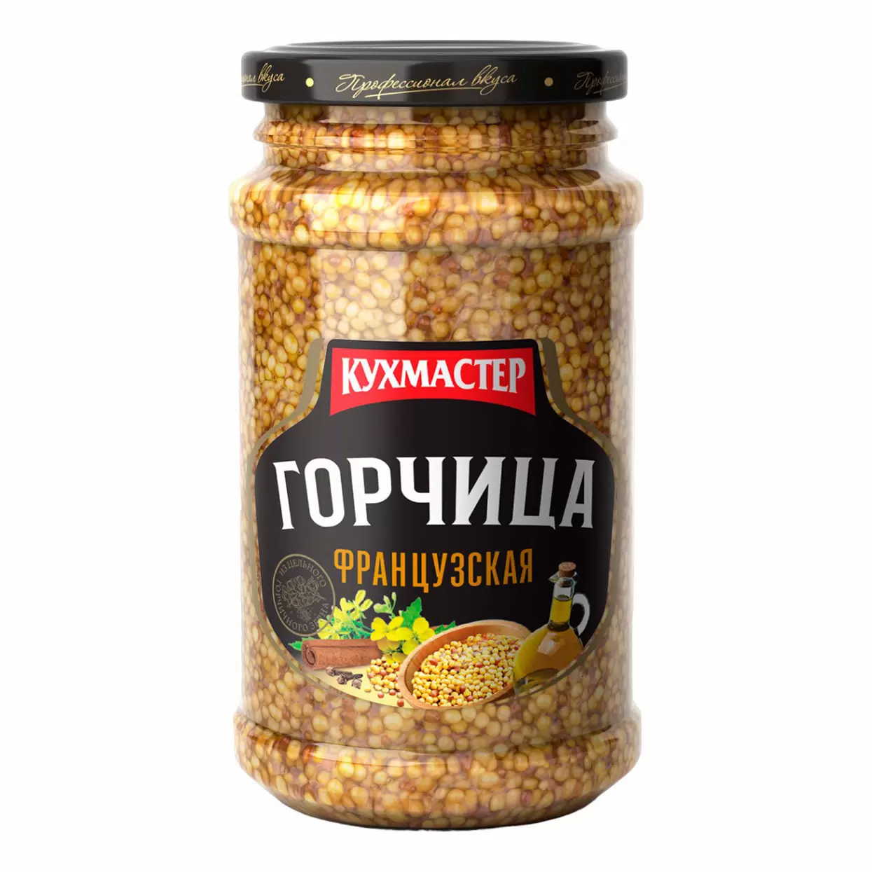 ГОРЧИЦА КУХМАСТЕР ФРАНЦУЗСКАЯ С\Б 190 ГР *12