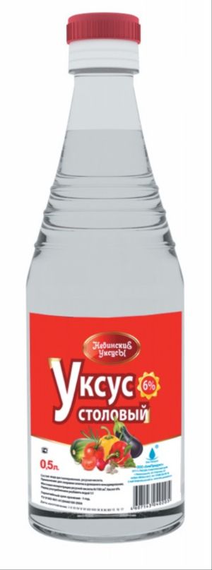 УКСУС НЕВИНСКИЙ СТОЛОВЫЙ 6% ПЭТ 1 Л *12