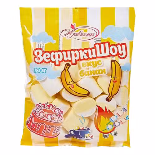 ЗЕФИРКИНШОУ БАНАН М\У 150 ГР *10