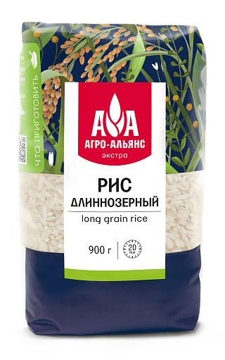 РИС АГРО АЛЬЯНС ЭКСТРА ДЛИННОЗЕРН М\У 900 ГР *12