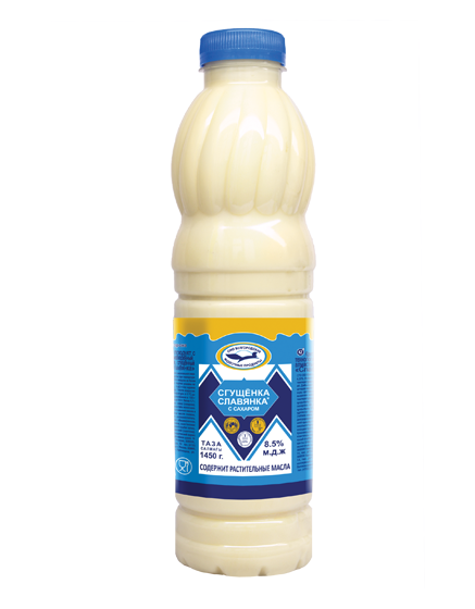 СГУЩ МОЛ СЛАВЯНКА 8,5% ПЭТ 1450 ГР *6