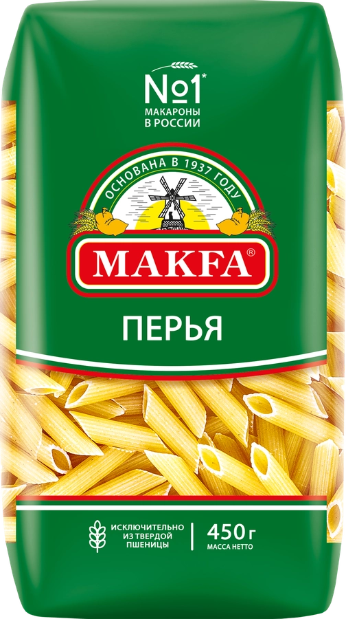 МАКАРОНЫ МАКФА ПЕРЬЯ 400 ГР *20