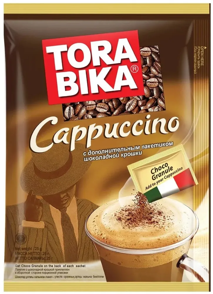 КОФЕ ТОРАБИКА КАППУЧИНО М\У 25,5 ГР