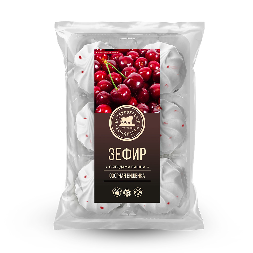 ЗЕФИР ПЕТКОНД ОЗОРНАЯ ВИШЕНКА М\У 310 ГР *12