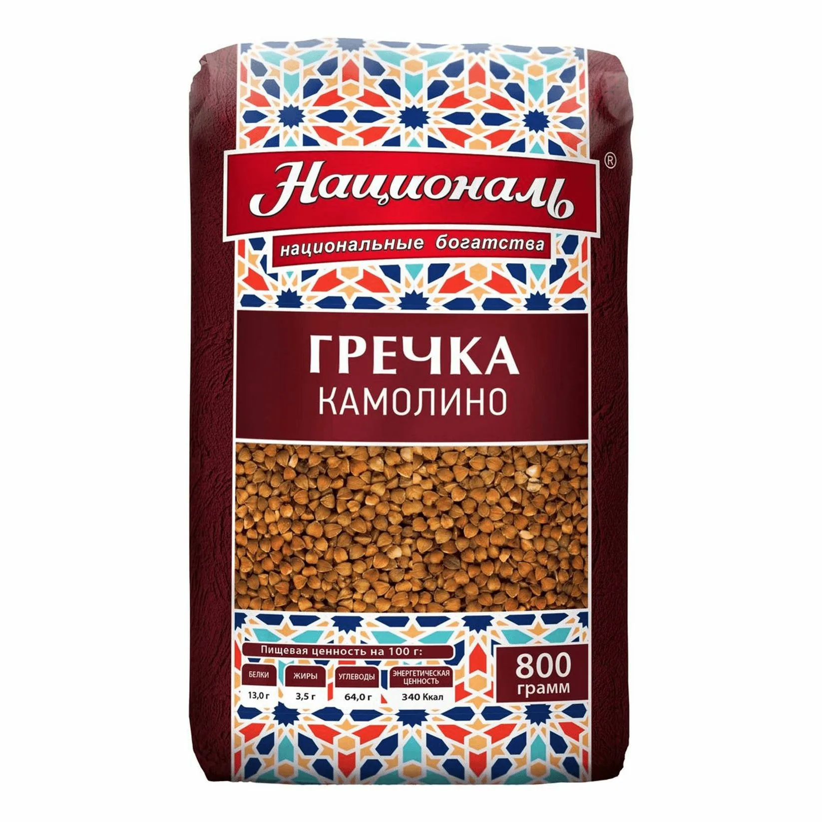 ГРЕЧКА НАЦИОНАЛЬ КАМОЛИНО 800 ГР *12