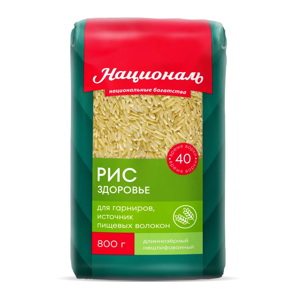 РИС НАЦИОНАЛЬ ЗДОРОВЬЕ 800 ГР *12