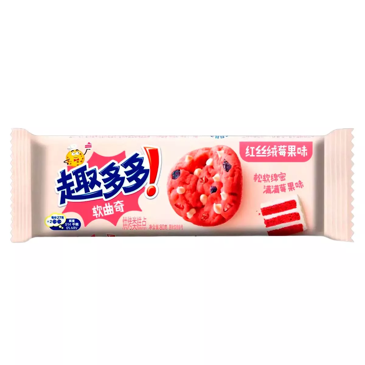 ПЕЧЕНЬЕ CHIPS AHOY КРАСНЫЙ ВЕЛЬВЕТ ЯГОДЫ М\У 80 ГР *24