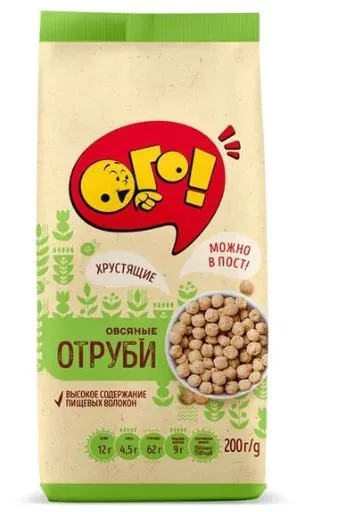 ОТРУБИ ОГО ОВСЯНЫЕ М\У 200 ГР *10
