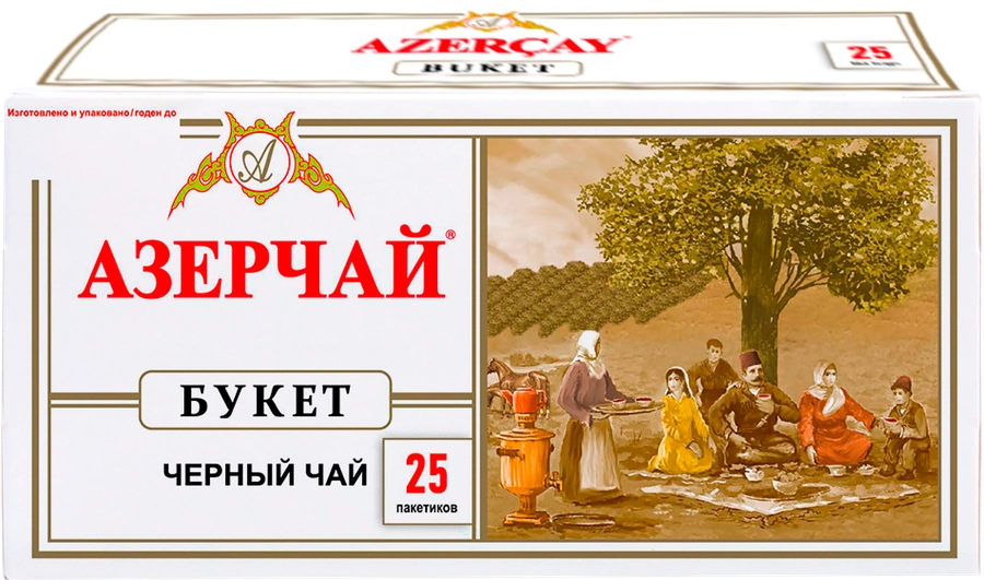 ЧАЙ АЗЕРЧАЙ БУКЕТ 25 ПАК С КОНВЕРТ *24