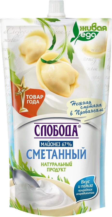 МАЙОНЕЗ СЛОБОДА СМЕТАННЫЙ М\У 400 ГР *24