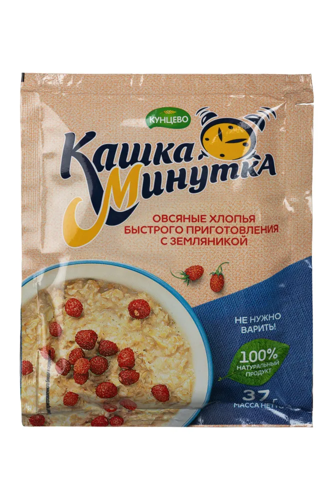 КАША МИНУТКА КУНЦЕВО ЗЕМЛЯНИКА М\У 37 ГР *25 