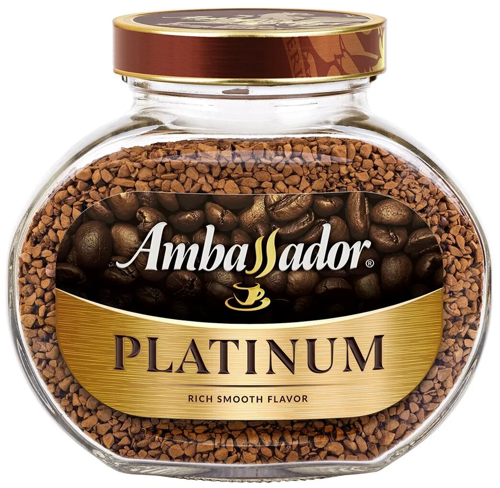 КОФЕ АМБАССАДОР ПЛАТИНУМ С\Б 95 ГР *6