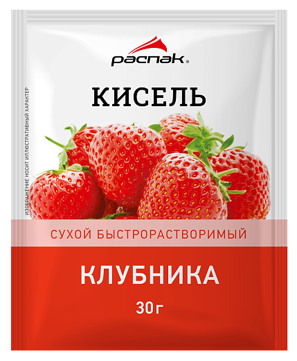 КИСЕЛЬ РАСПАК КЛУБНИКА М\У 30 ГР *25 