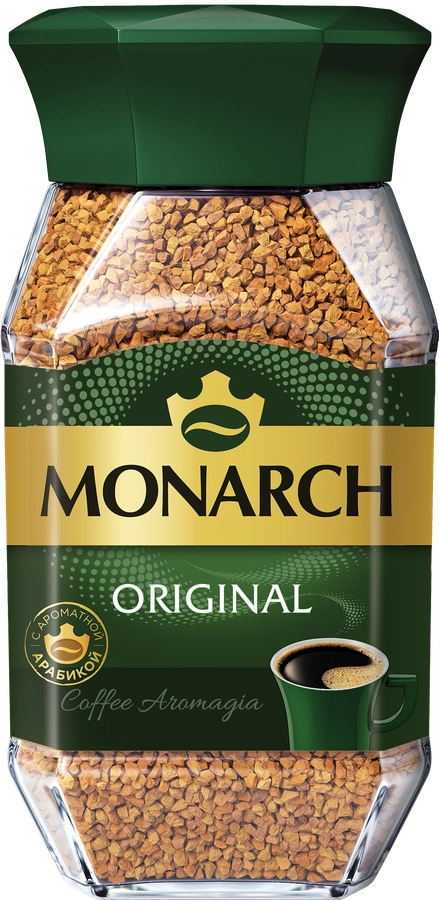 КОФЕ МОНАРХ ОРИГИНАЛ С\Б 190 ГР *6