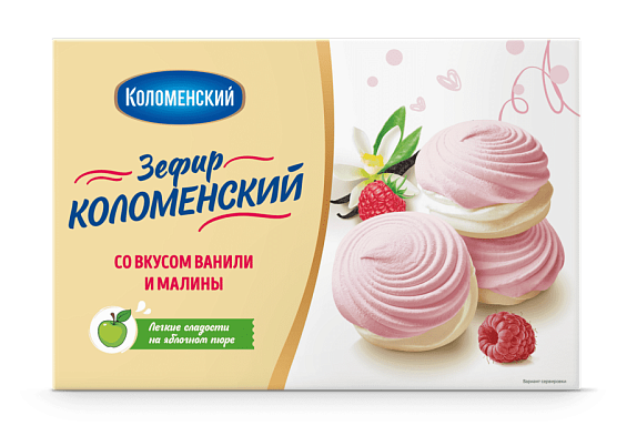 ЗЕФИР КОЛОМЕНСКИЙ ВАНИЛЬ МАЛИНА КОР 250 ГР *