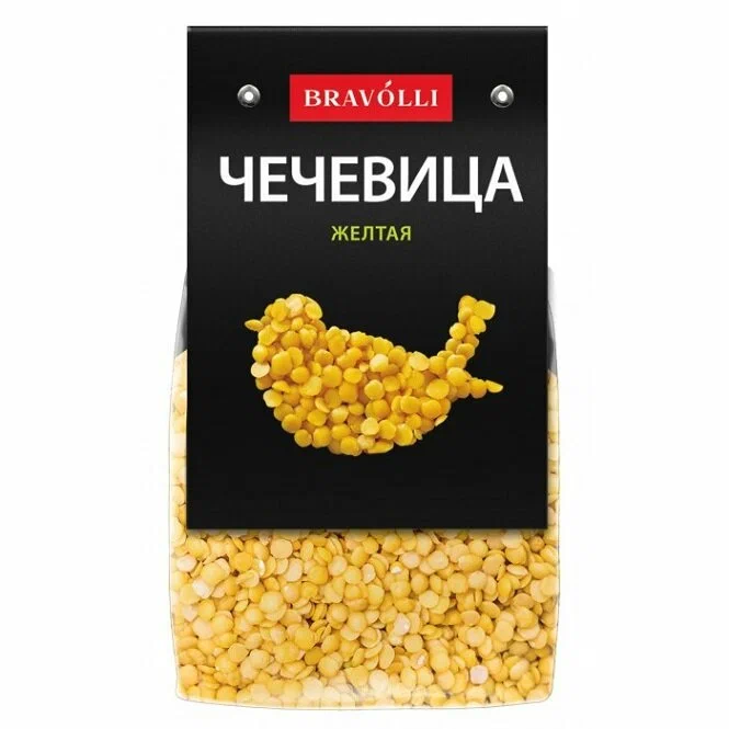 ЧЕЧЕВИЦА БРАВОЛИ ЖЕЛТАЯ М\У 350 ГР *11