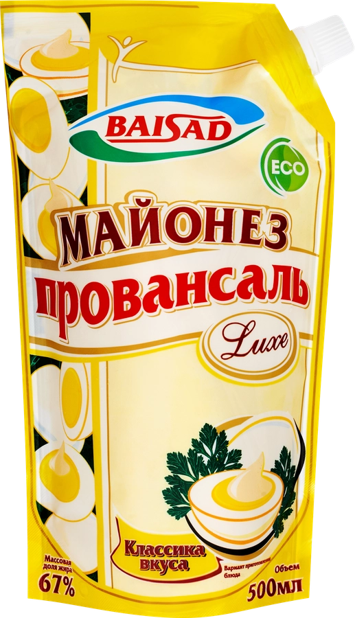 МАЙОНЕЗ БАЙСАД ПРОВАНСАЛЬ М\У 500 ГР *20