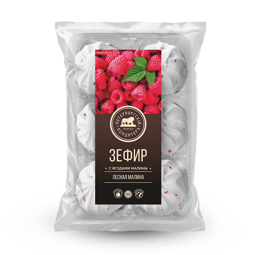 ЗЕФИР ПЕТКОНД ЛЕСНАЯ МАЛИНА М\У 310 ГР *12