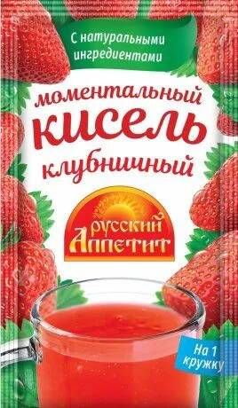 КИСЕЛЬ РУСС АППЕТИТ КЛУБНИКА М\У 30 ГР *30 