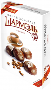 ЗЕФИР ШАРМЕЛЬ КОФЕ ГЛАЗИР КОР 250 ГР *