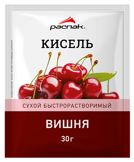 КИСЕЛЬ РАСПАК ВИШНЯ М\У 30 ГР *25 