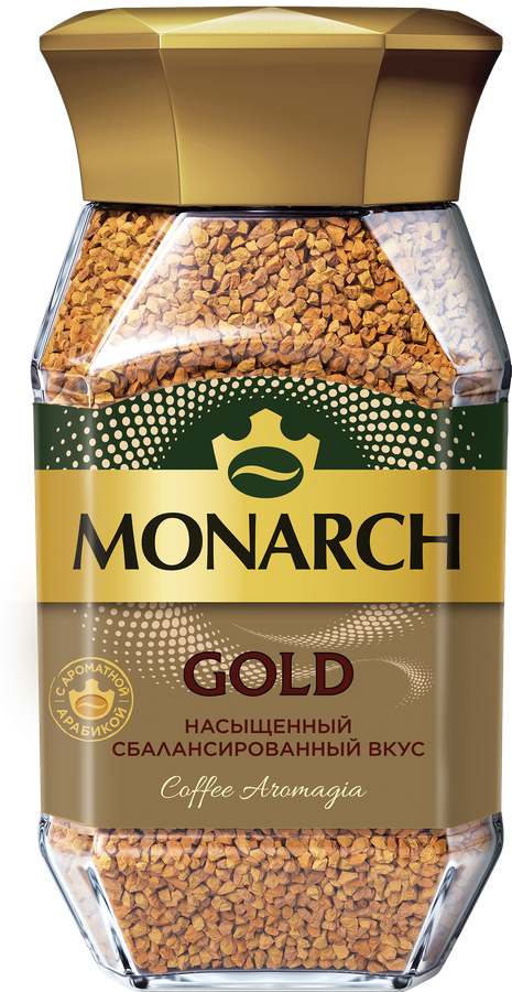 КОФЕ МОНАРХ ГОЛД С\Б 190 ГР *6