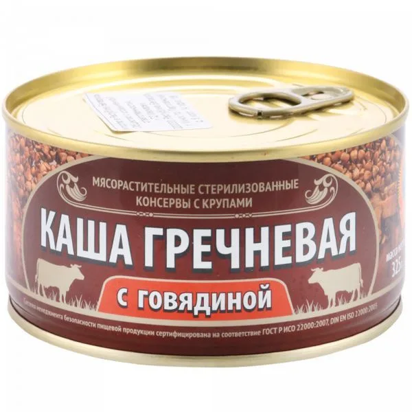 КАША СОХР ТРАДИЦИИ ГРЕЧКА С ГОВЯДИНОЙ Ж\Б 325 ГР *24