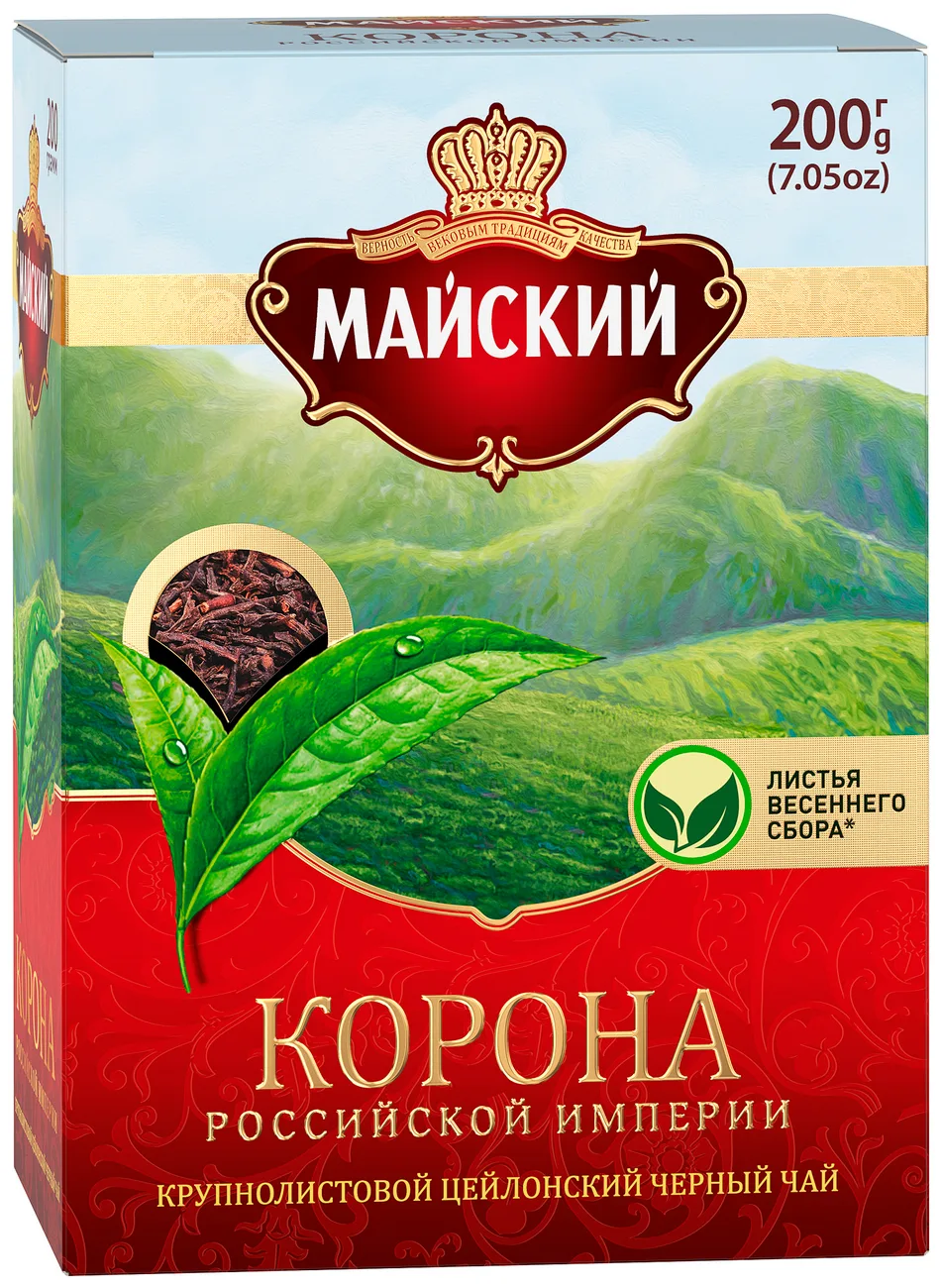 ЧАЙ МАЙСКИЙ КОРОНА ЦЕЙЛОН 200 ГР *12