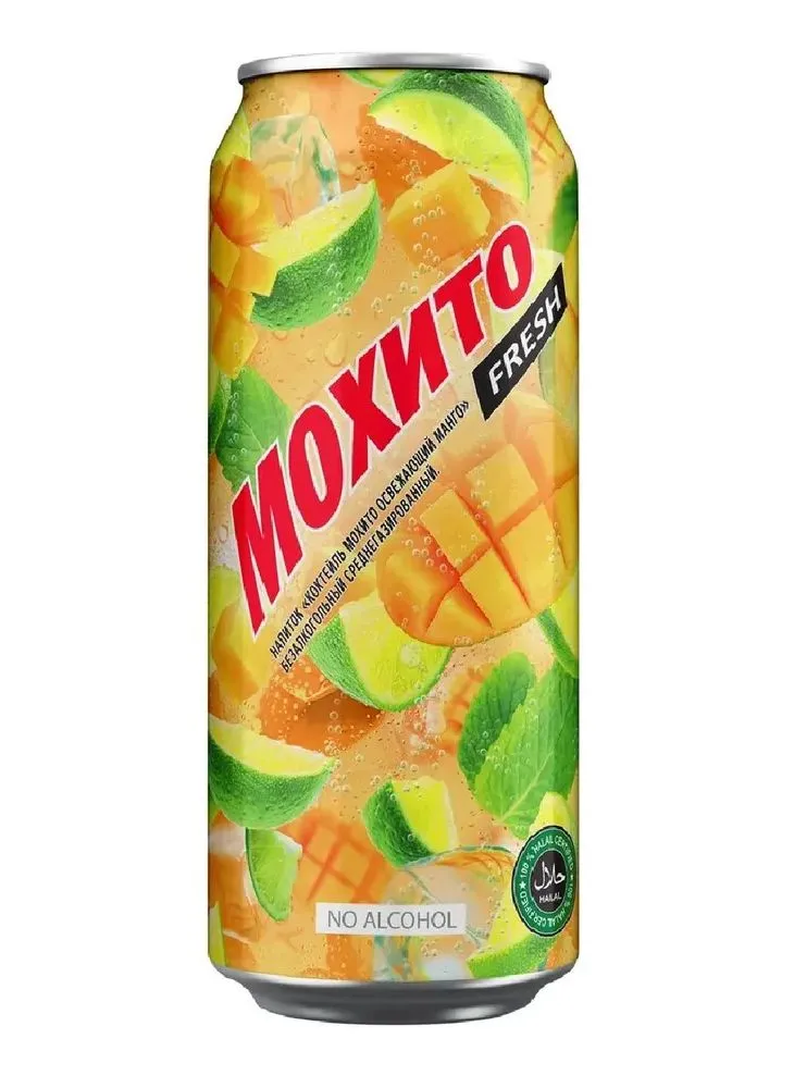 ГАЗ НАП ОЧАКОВО МОХИТО МАНГО Ж\Б 0,45 Л