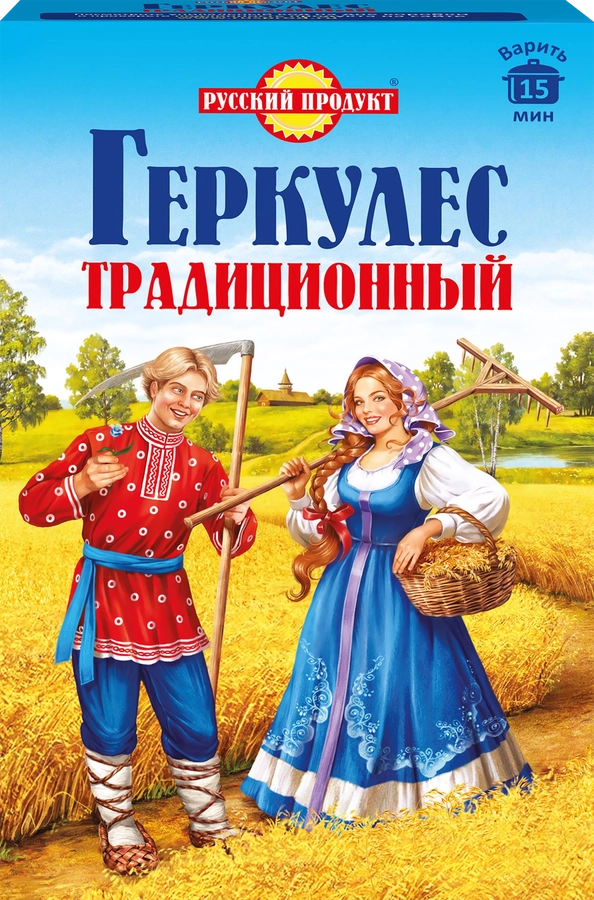 ХЛОПЬЯ ГЕРКУЛЕС ТРАДИЦИОННЫЙ КОР 420 ГР *7