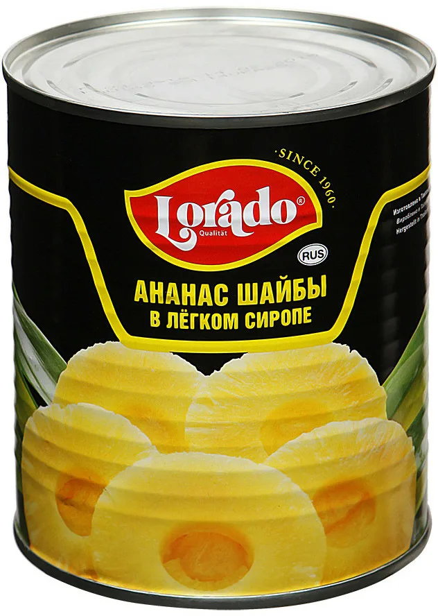 АНАНАСЫ ЛОРАДО ШАЙБЫ Ж\Б 850 МЛ *12