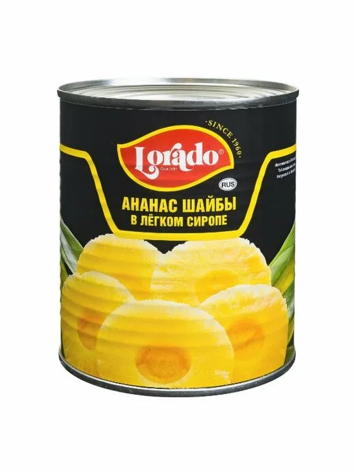 АНАНАСЫ ЛОРАДО ШАЙБЫ Ж\Б 580 МЛ *12
