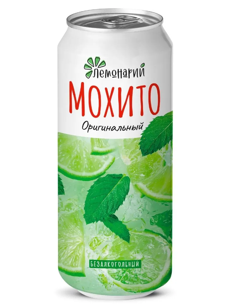 ГАЗ НАП ЛЕМОНАРИЙ МОХИТО Ж\Б 0,45 Л *12