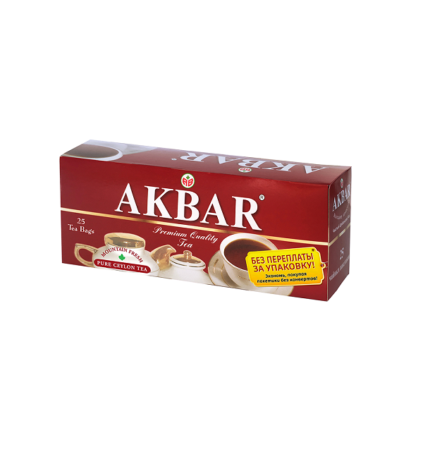 ЧАЙ АКБАР ЦЕЙЛОН 25 ПАК *15