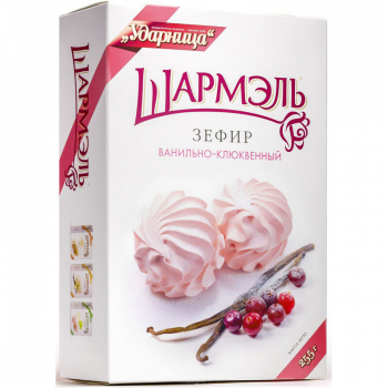 ЗЕФИР ШАРМЕЛЬ ВАНИЛЬ КЛЮКВА КОР 255 ГР *