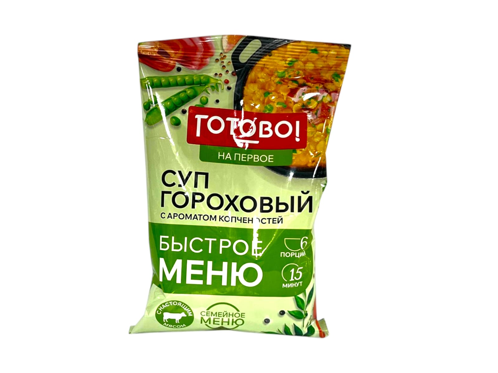 ГОТОВО СУП ГОРОХОВЫЙ КОПЧЕН М\У 180 ГР *10