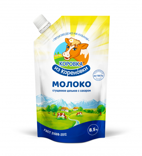 СГУЩ МОЛ КОРОВКА ИЗ КОРЕНОВКИ 8,5% М\У 270 ГР *24