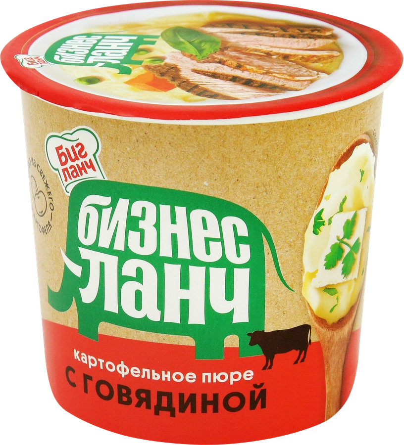 БИЗНЕС ЛАНЧ ПЮРЕ Б\П ГОВЯДИНА СТАК 40 ГР *24