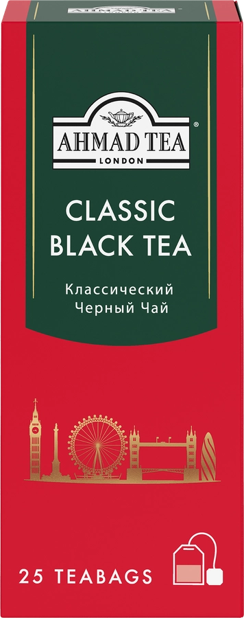 ЧАЙ АХМАД КЛАССИК ЧЁРНЫЙ 25 ПАК *12