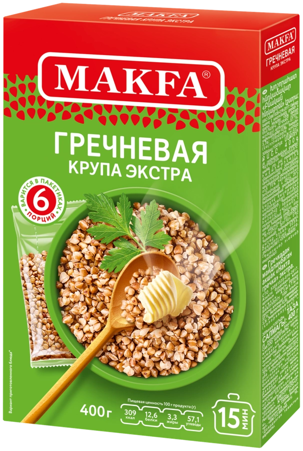 ГРЕЧКА МАКФА 6 ПАК КОР 400 ГР *9