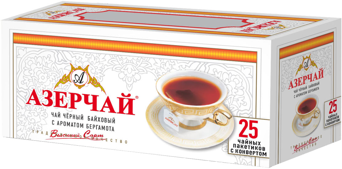 ЧАЙ АЗЕРЧАЙ БЕРГАМОТ 25 ПАК С КОНВЕРТ *24