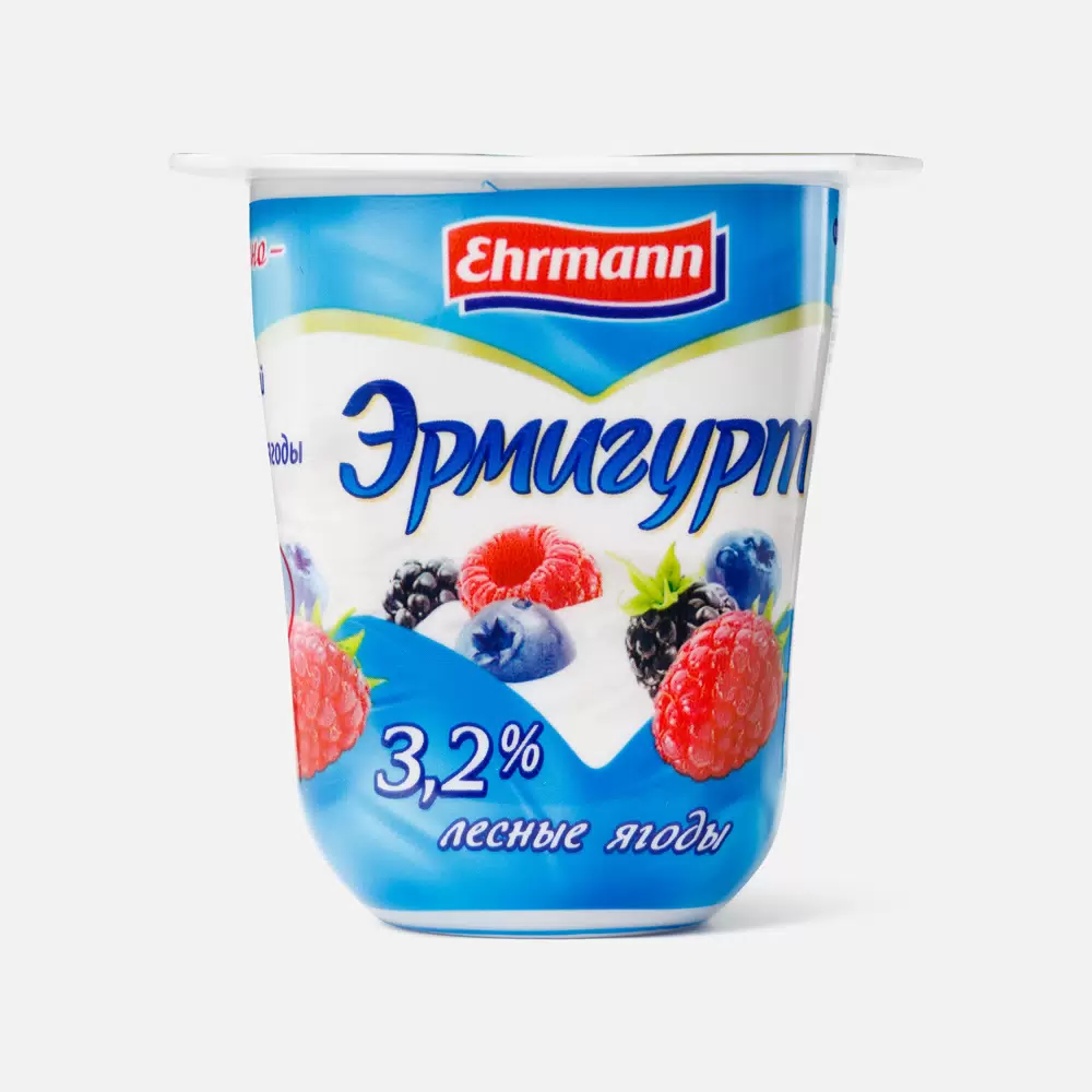 ЙОГУРТ ЭРМИГУРТ ЛЕСНЫЕ ЯГОДЫ 3,2% СТАК 100 ГР *24
